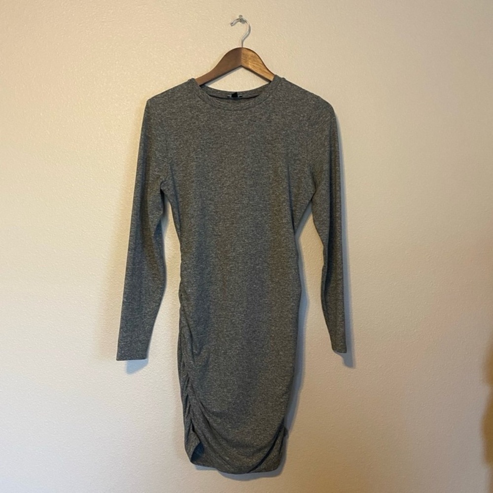 Express Grey Body Contour Mini Dress